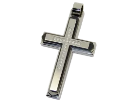 Kreuz schwarz (Edelstahl)